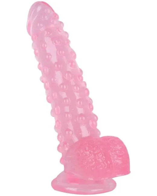24 cm Pembe Dildo – Medikal Silikon – 383 g