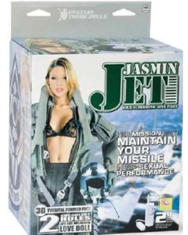 Jasmin Jet Pilot Şişme Kadın Gerçekçi boyutlarda askeri pilot kostümlü şişme kadın bebek.