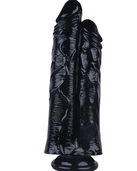 26,5 cm Siyah Çiftli Dildo – Medikal Silikon