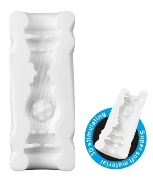 Super Soft Material 3d Stimulating Kola Kutusu Şeklinde Mastürbatör Mavi