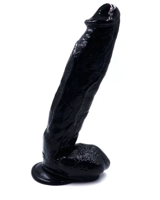 31 cm Siyah Realistik Dildo – Medikal Silikon alternatif görünüm