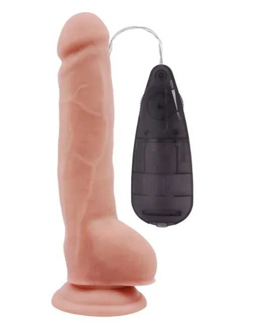 Extra Fun 23,5 cm Kıkırdaklı Realistik Vibratör – Medikal Silikon alternatif görünüm