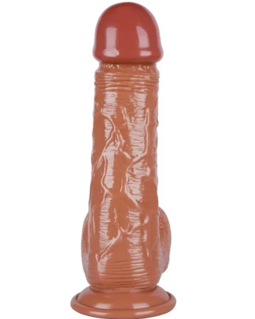 26 cm Kahverengi Realistik Dildo – Medikal Silikon