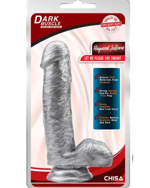 Heywood Jablome 17,8 cm Gümüş Rengi Dildo – Hissedilir Damarlı, Vantuzlu alternatif görünüm