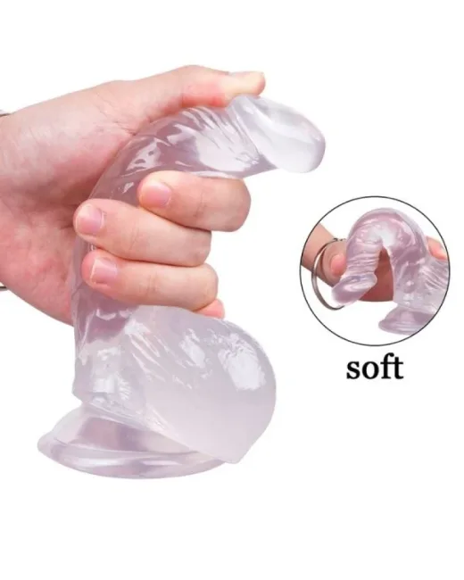 16,5 cm Beyaz Dildo – Medikal Silikon