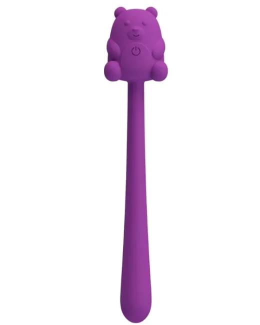 Cute Bear Flirting Stick Modern Vibratör – Silikon, Şarjlı