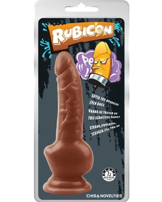 Rubicon Gerçekçi Dildo – 18 cm Melez – Hissedilir Damarlı, Vantuzlu alternatif görünüm