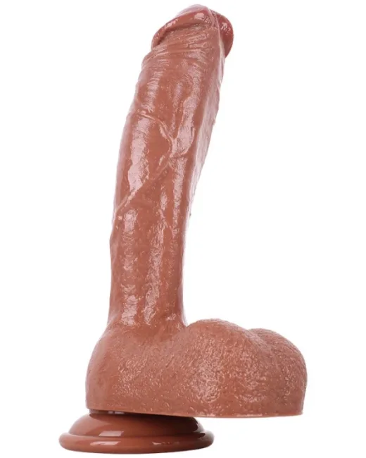 26 cm Kahverengi Dildo – Medikal Silikon – 4 cm Kalınlık alternatif görünüm