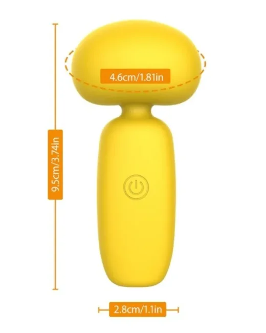 Chisa Buster Sarı Mantar Vibratör – Sıvı Silikon, Şarjlı alternatif görünüm
