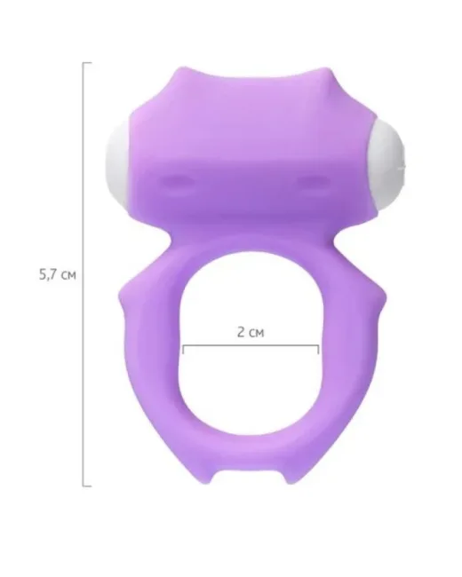 Zort Titreşimli Penis Halkası silikon mor 2 cm