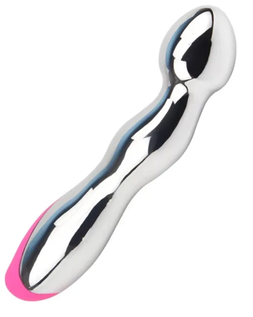 Chisa Didi Magic G Wand Şarjlı Vibratör Kullanım sırasında parlayan mavi ışıkları vardır.