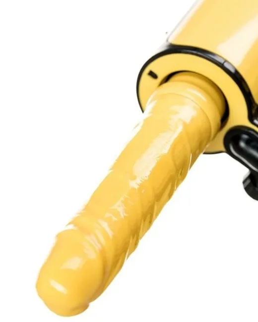 F*ckBag Sarı Çantalı Seks Makinesi – Kumandalı, Isıtmalı