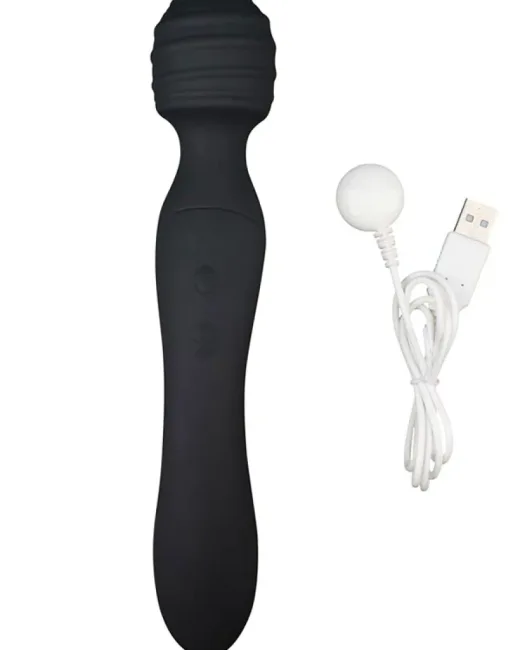 Chisa Didi Çift Taraflı Şarjlı Wand Vibratör