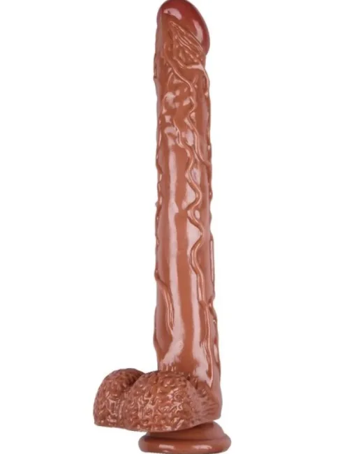 42 cm Kahverengi Dildo – Medikal Silikon alternatif görünüm