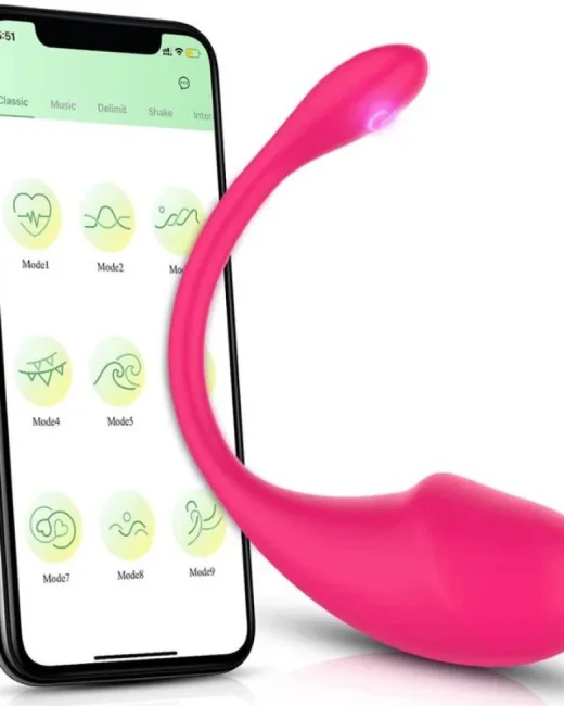 Telefon Kontrollü Pembe Vibratör – Uygulama Kontrollü