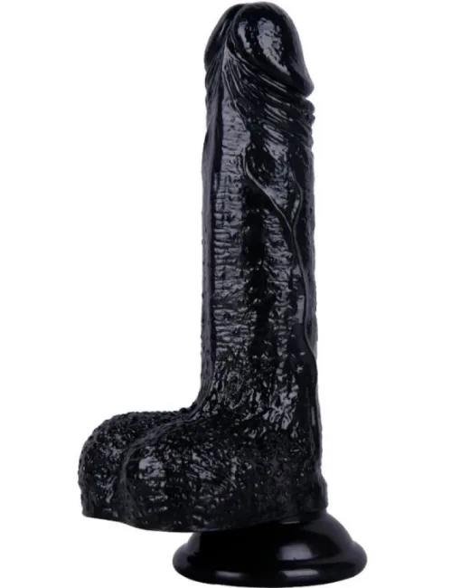 18 cm Siyah Dildo – Medikal Silikon – 3,7 cm Kalınlık alternatif görünüm