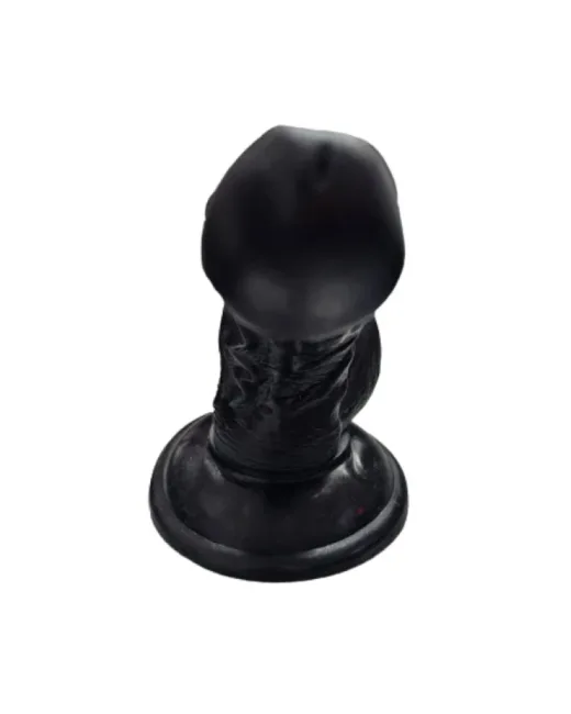 Gerçekçi Testisli Siyah Dildo 16 cm