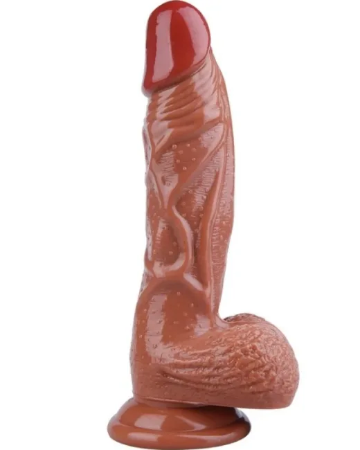 22,5 cm Kahverengi Dildo – Medikal Silikon alternatif görünüm