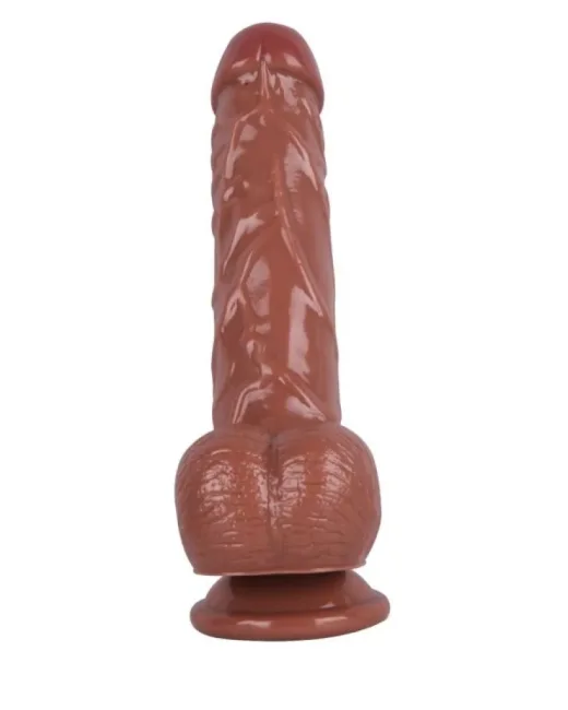 21,5 cm Kahverengi Dildo – Medikal Silikon – 390 g