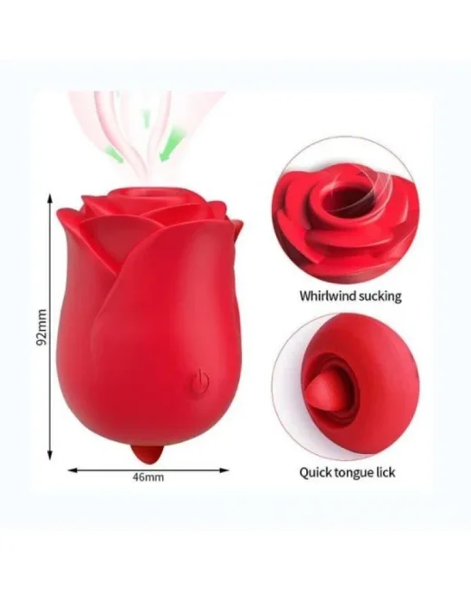 Gül Şeklinde Izumi Vibratör – Şarjlı, Cam