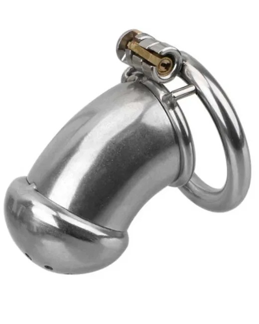 BDSM Paslanmaz Çelik Penis Kafesi – Tasarım 01 alternatif görünüm