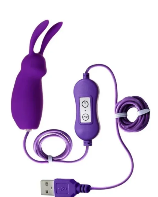 Bunny Mini Vibratör Mor – Silikon alternatif görünüm