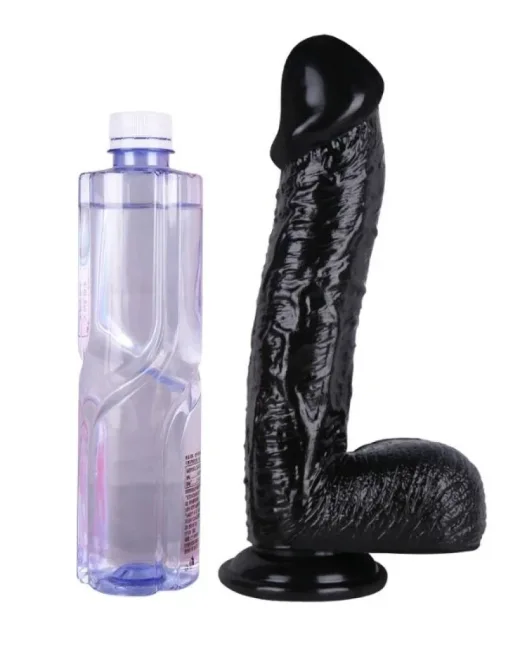 34 cm Siyah Dildo – Medikal Silikon
