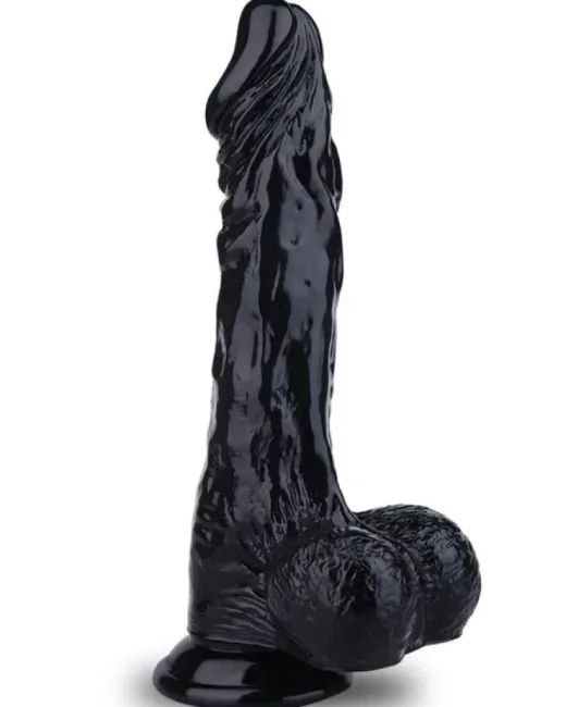25,2 cm Siyah Dildo – Medikal Silikon
