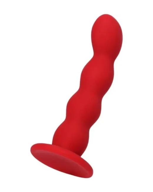 ToDo Favorite Anal Plug Silikon Kırmızı 13 cm 2,8 cm – Vantuzlu