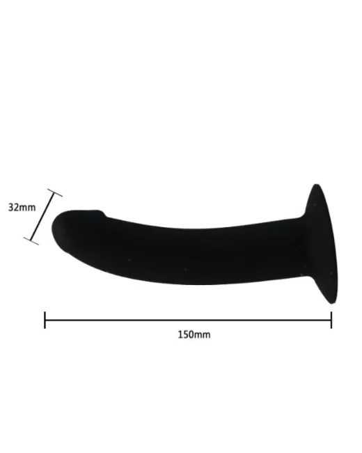 Vajinal ve Anal Seks Belden Bağlamalı Siyah Dildo