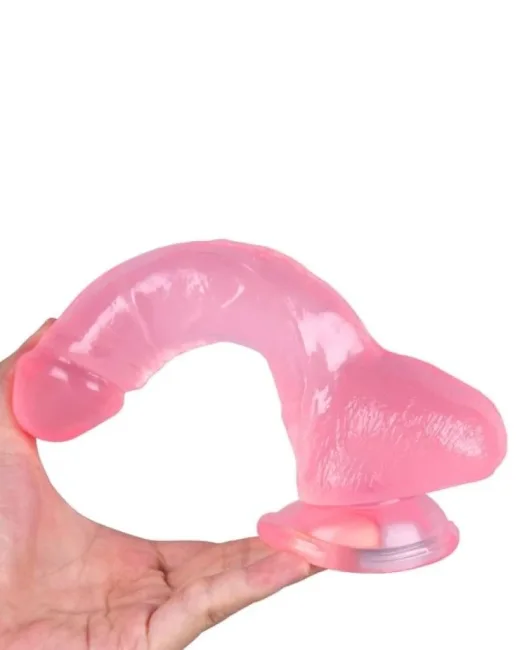 18,8 cm Pembe Dildo – Medikal Silikon