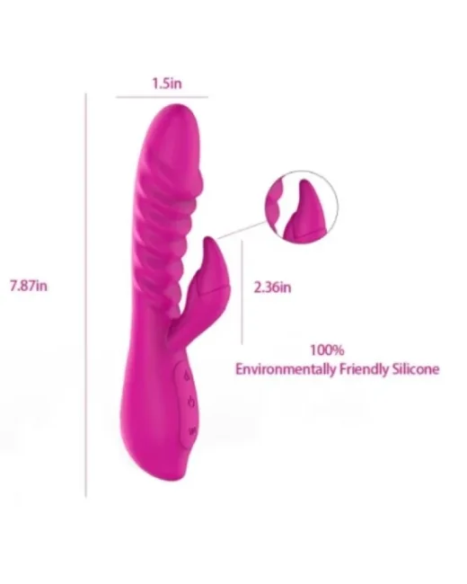 Alica Titreşimli Rod Isıtmalı Pembe Vibratör – Medikal Silikon, Şarjlı