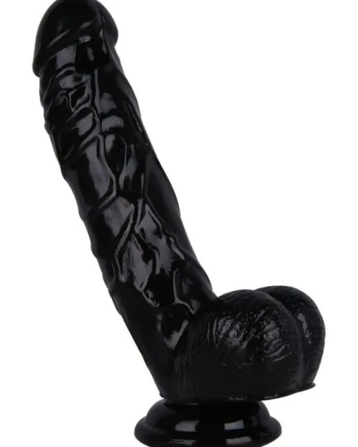 21,5 cm Siyah Dildo – Medikal Silikon