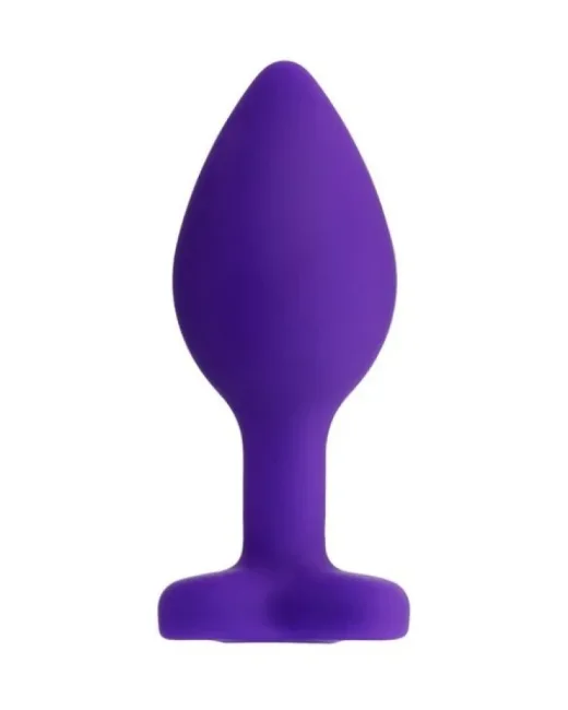 Diamond Heart Anal Plug Mor 7 cm 18 g – Silikon