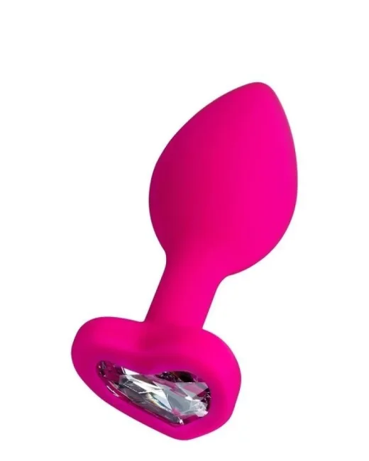 Diamond Heart Anal Plug Pembe 7 cm 18 g – Silikon