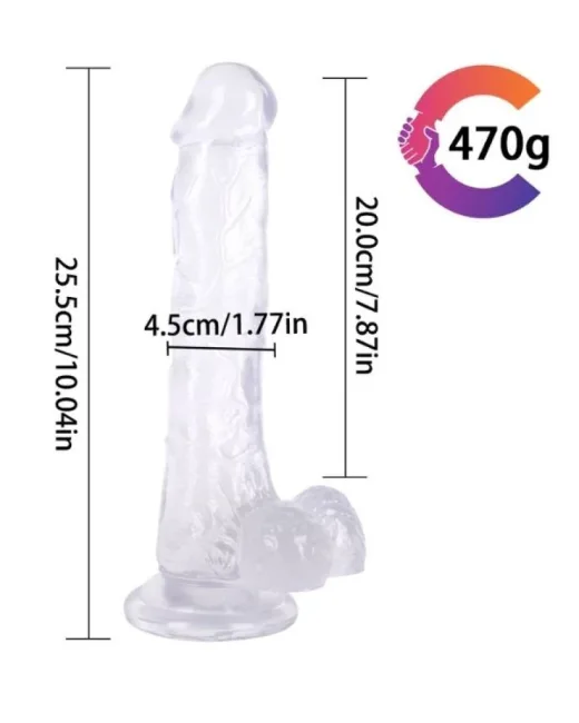 Beyaz 25,5 cm Dildo – Medikal Silikon