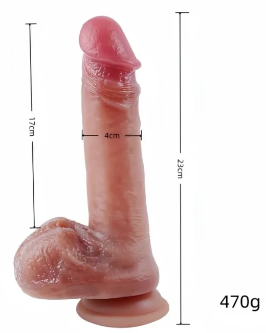Realistik Dildo 23 cm 006 – Vantuzlu alternatif görünüm