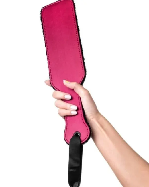 Anonymo BDSM Kırbaç 0009 Kadife Kadife Kırmızı 37 cm