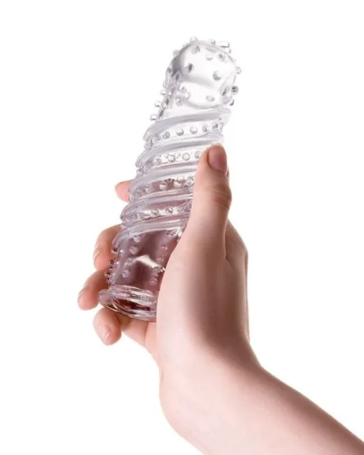 Tırtıklı Şeffaf Penis Kılıfı 15,3 cm alternatif görünüm