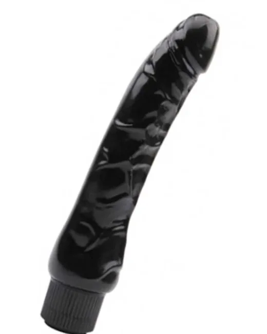 Rubicon Gerçekçi Koyu Ten Rengi Vibratör – 22 cm – Hissedilir Damarlı