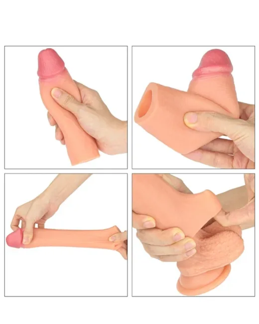 Add 1,5 i̇nç Revolutionary Silikon Nature Extender Penis Kılıfı – Şarjlı