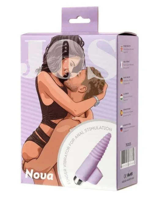Jos Nova Parmak Ucu Anal Plug pembe 9 cm – Silikon