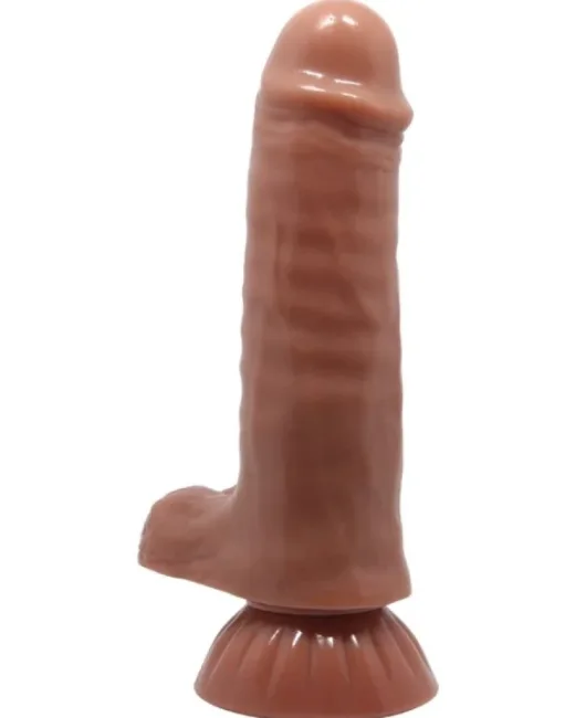 Çift Katmanlı 18,5 cm Realistik Dildo – Vantuzlu