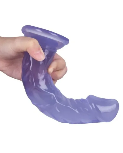 21 cm Mor Dildo – Medikal Silikon – 4,5 cm Kalınlık