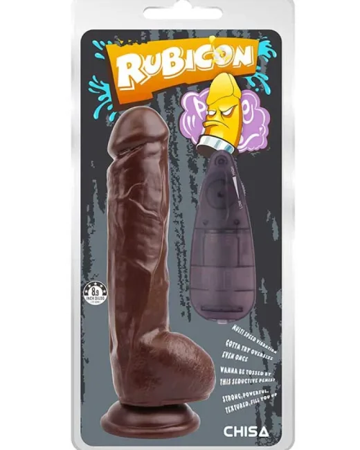 Rubicon Gerçekçi Melez Vibratör – 22,5 cm – Hissedilir Damarlı, Vantuzlu alternatif görünüm