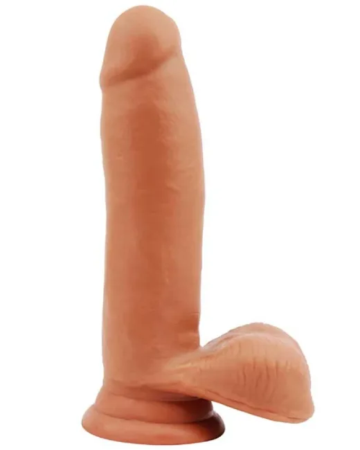 Sex Lure Kıkırdaklı Gerçekçi Dildo – 17,5 cm Melez – Vantuzlu