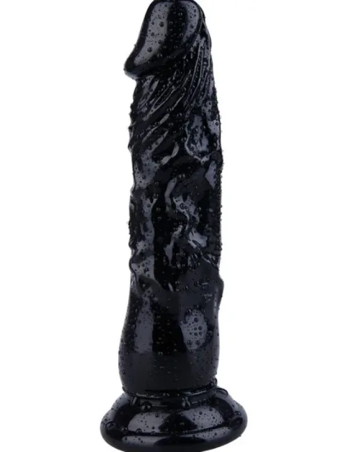 20 cm Siyah Dildo – Medikal Silikon – 255 g