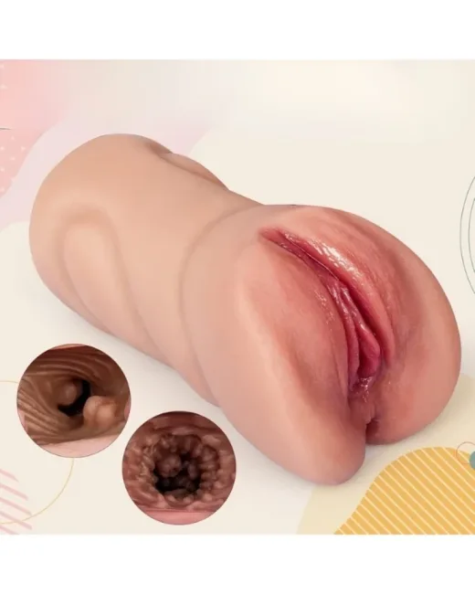 Gerçekçi Çift Girişli Anal Vajinal Melez Mastürbatör