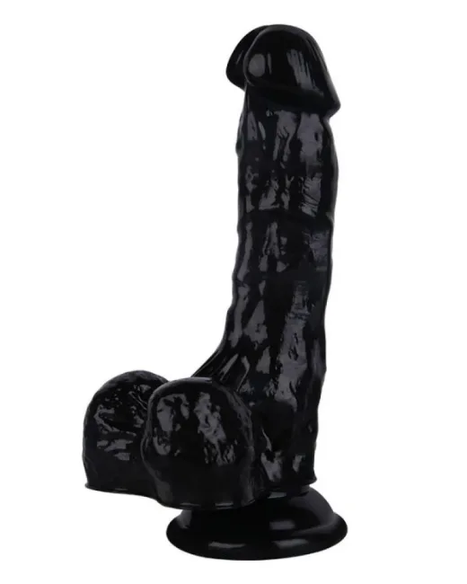 18 cm Siyah Dildo – Medikal Silikon – 3,5 cm Kalınlık alternatif görünüm