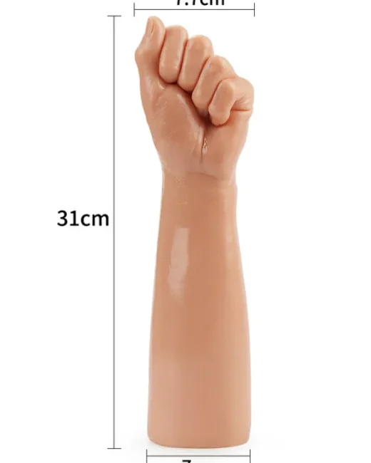30,5 cm Ten Rengi Gerçekçi Yumruk Dildo